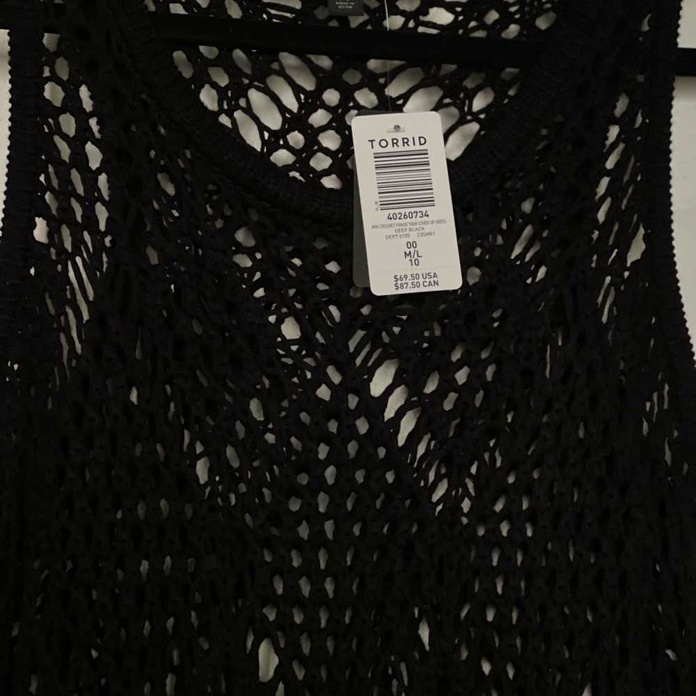 Crochet Fringe Beach Dress - Picture 5 of 5